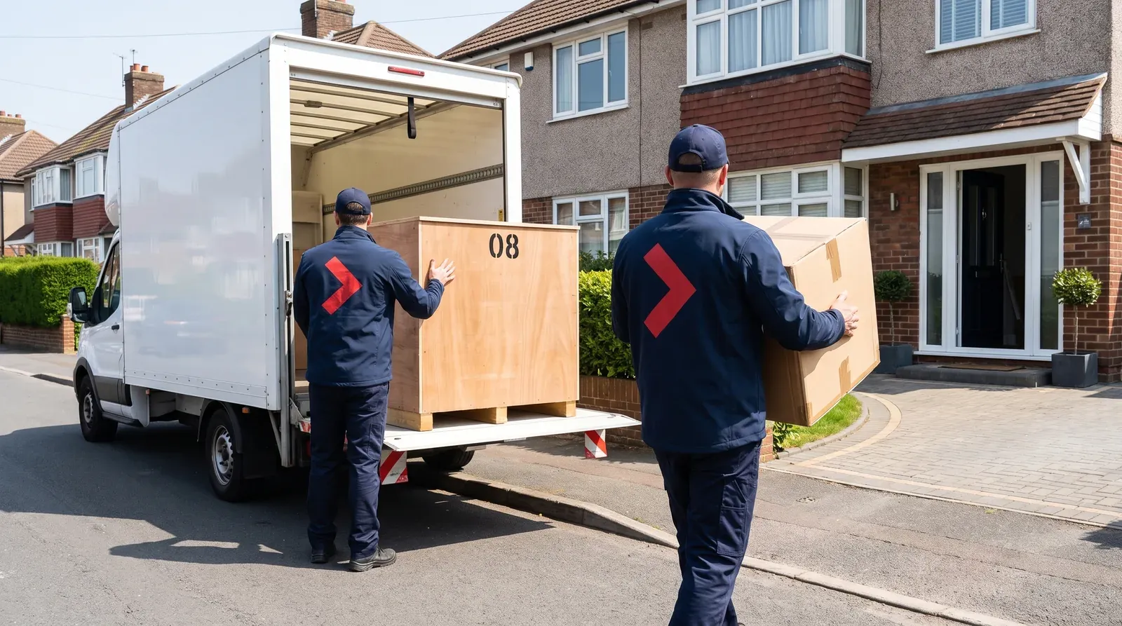 Redelivery day - your belongings arriving back at the new home